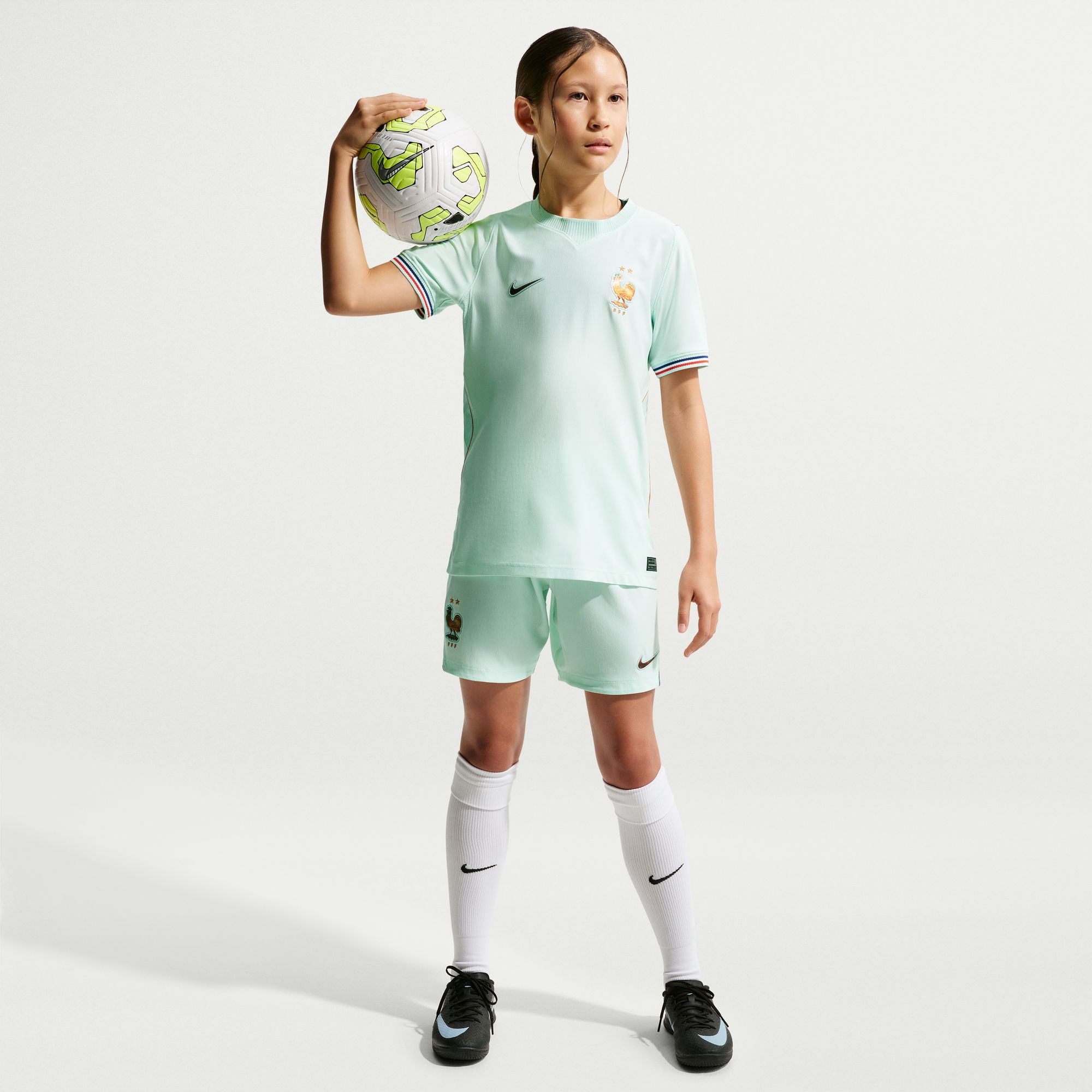 Nike France 26 Youth Away Jersey 3